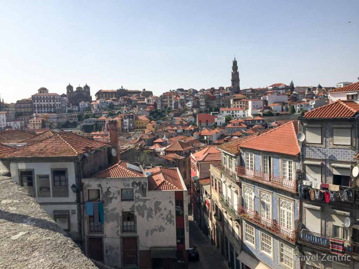 porto view from cathedral blue tiles