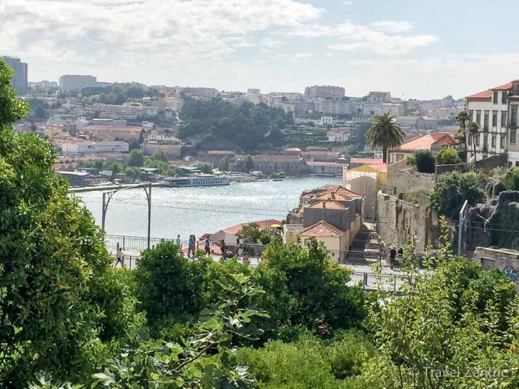porto portugal view historic town city wall