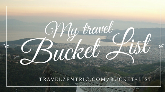 travel bucket list