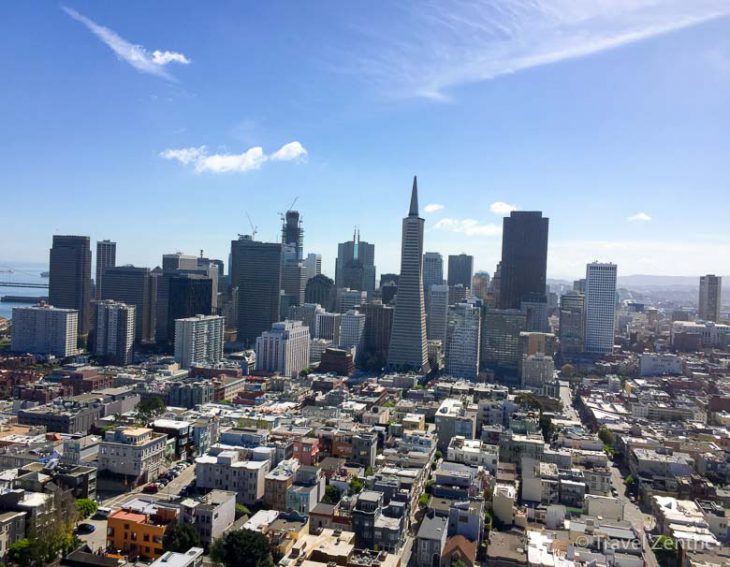 san francisco, downtown, view, usa