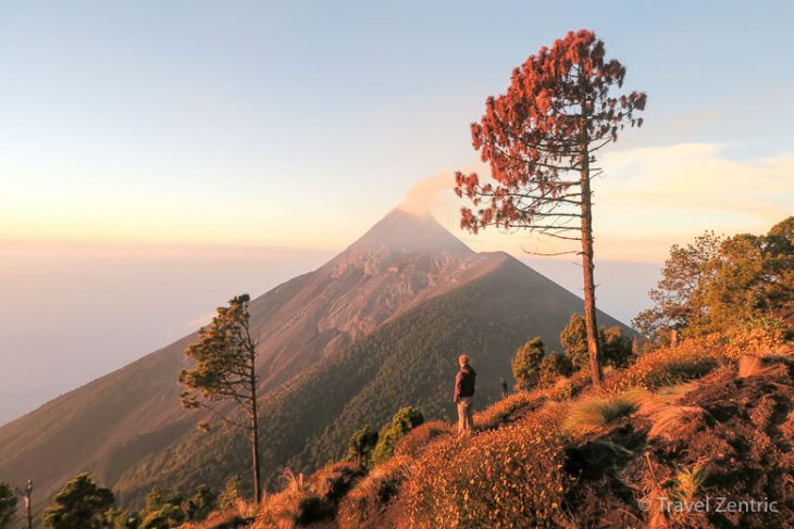 volcano fuego smoking nature guatemala